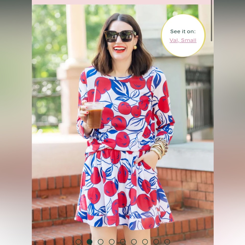 BURU x Val Everyday MINI Skirt - Cherries